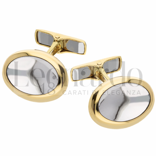 Forma Ovale in Oro Giallo e Oro Bianco da 7,1gr.