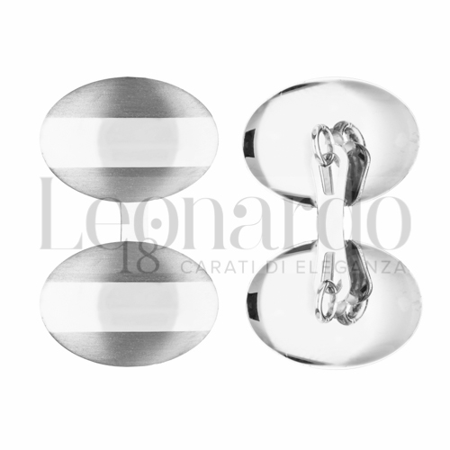 Forma Ovale in Oro Bianco da 3,8gr.