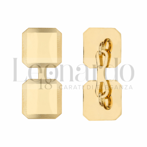 Forma Quadrata con bordi stondati in Oro Giallo da 3,8gr.