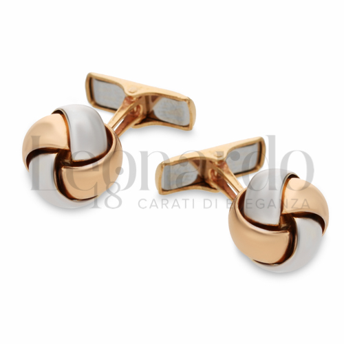 Forma Nodo in Oro Rosa e Oro Bianco da 5,7gr.