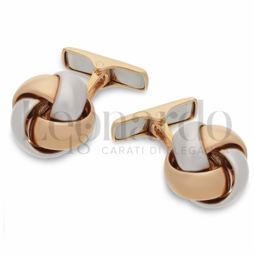 Forma Nodo in Oro Rosa e Oro Bianco da 7,4gr.