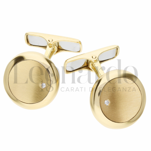 Forma Tonda con Diamante in Oro Giallo da 6,5gr.