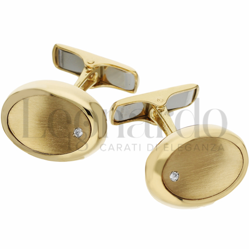 Forma Ovale con Diamante in Oro Giallo da 6,4gr.