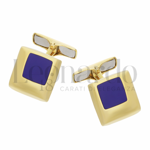 Forma Quadrata con Lapis in Oro Giallo da 7,4gr.
