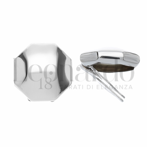 Forma Ottagonale in Oro Bianco da 4,3gr.