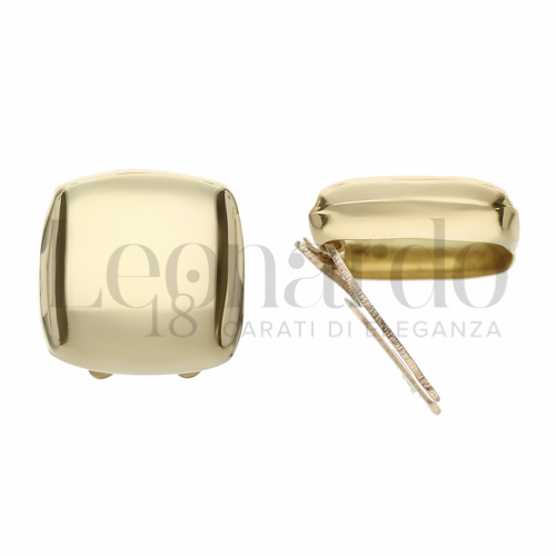 Forma Quadrata - Bordi Stondati in Oro Giallo da 3,5gr.