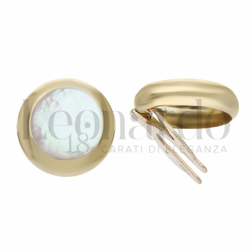 Forma Tonda con Madreperla in Oro Giallo da 3,9gr.
