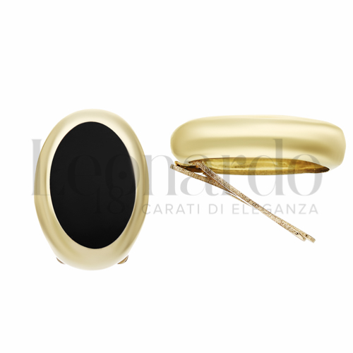 Forma Ovale con Onice in Oro Giallo da 4,1gr.