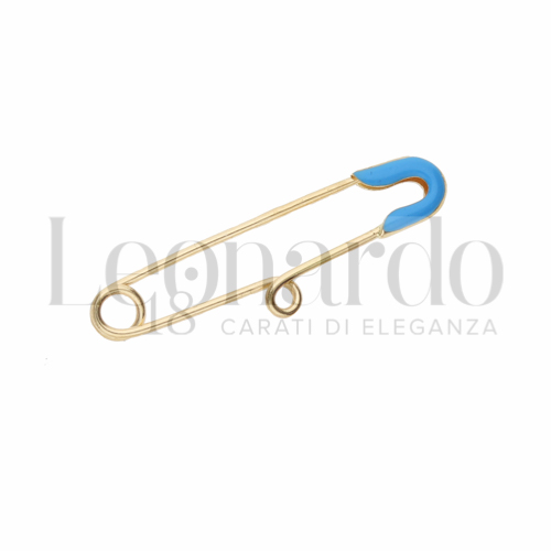 Modello Con anellino con Smalto blu in Oro Giallo da 0,8gr.