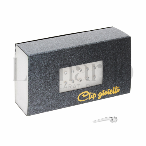 Modello Classico con Diamante in Oro Bianco