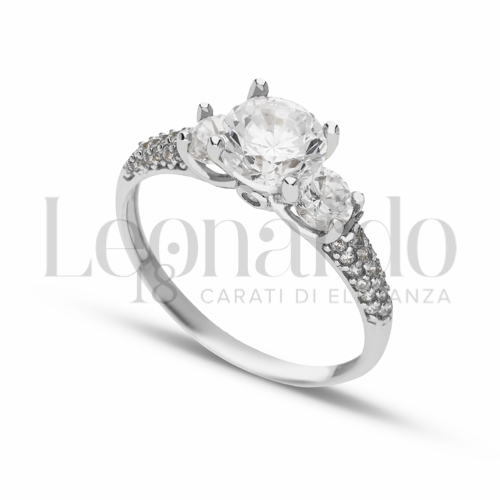 Anelli Anello Trilogy da Donna in Oro 18 Carati Misura anello: N° 19 2,5g