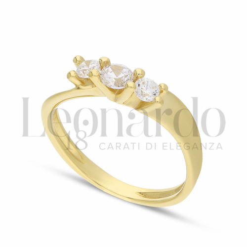 Anelli Anello Trilogy a scalare da Donna in Oro 18 Carati Modello o finitura: Misura anello: N&deg; 12 3,3g