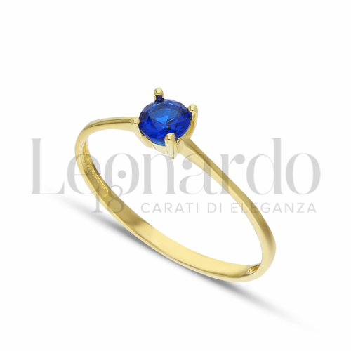Anelli Anello Solitario da Donna in Oro 18 Carati Misura pietra: 4,00 mm anello: N&deg; 11 0g