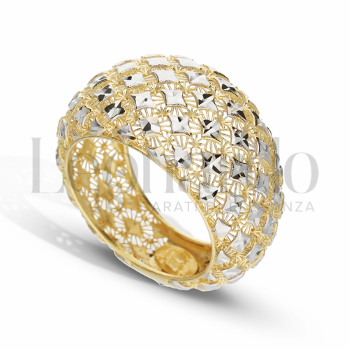 Modello Fascia larga in Oro Giallo e Oro Bianco da 4,2gr.