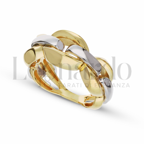 Orecchini Donna BG&WLing Placcati Oro 18K - Doppio Cerchio A Graffetta, Ipoallergenici, Regalo