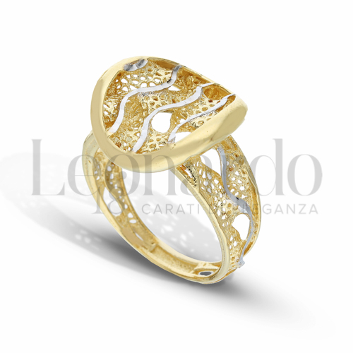 in Oro Giallo e Oro Bianco da 4,3gr.