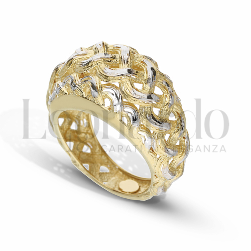 in Oro Giallo e Oro Bianco da 4,3gr.