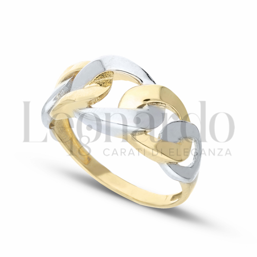 Modello Fascia stretta in Oro Giallo e Oro Bianco da 3,4gr.