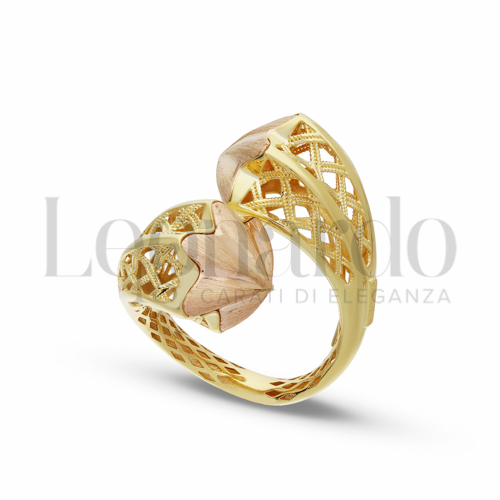 Modello 2° Misura in Oro Giallo e Oro Rosa da 7,1gr.
