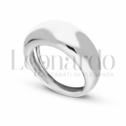 Modello Bombato Fascia Larga in Oro Bianco da 3,5gr.