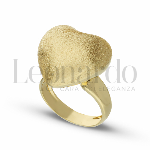 Anelli Anello con Cuore Elettroformato da Donna in Oro 18 Carati Modello: 2° misura anello: 15 Finitura o soggetti: Lucida e satinata 5,2g