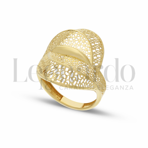 Anelli Anello Fantasia da Donna in Oro 18 Carati Misura anello: 20 Finitura o soggetti: Lucida 2,5g