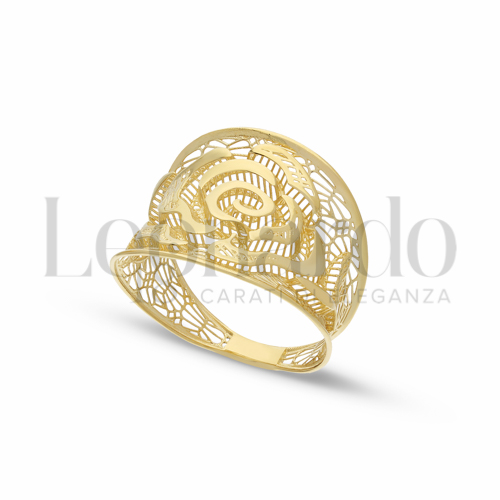 Anelli Anello Fantasia da Donna in Oro 18 Carati Misura anello: 19 Finitura o soggetti: Lucida 2,5g