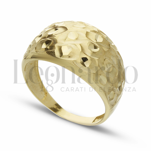 Anelli Anello Diamantato da Donna in Oro 18 Carati Misura anello: 21 Finitura o soggetti: Diamantata 3,3g