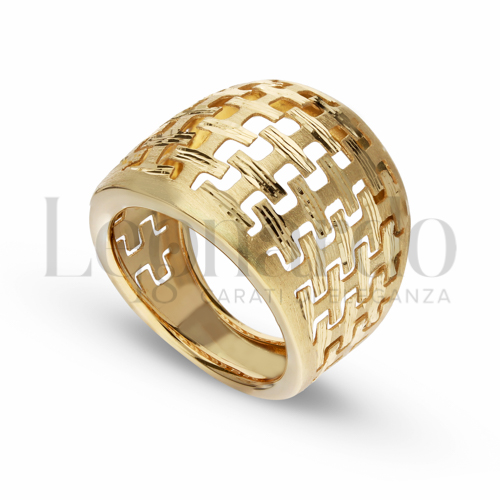 Modello Bombato in Oro Giallo da 4,2gr.