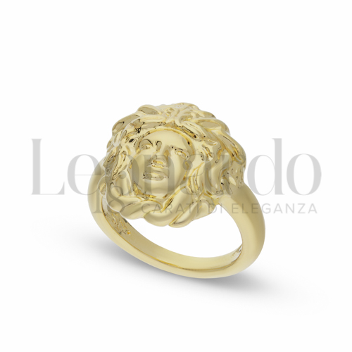 Anelli Anello Elettroformato Testa di Medusa da Donna in Oro 18 Carati Modello: 1 &deg; misura anello: 14 Finitura o soggetti: Lucida 0,8g