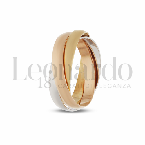 Modello Fascia larga in Oro Giallo, Oro Bianco e Oro Rosa da 4,4gr.