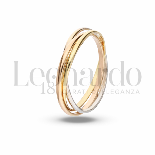 Modello 1 ° Misura in Oro Giallo, Oro Bianco e Oro Rosa da 3,3gr.