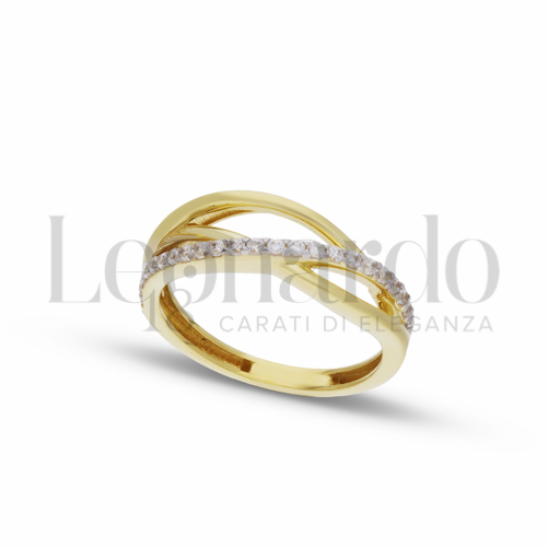 Anelli Anello da Donna in Oro 18 Carati Misura anello: Finitura o soggetti: Lucida 1,8g
