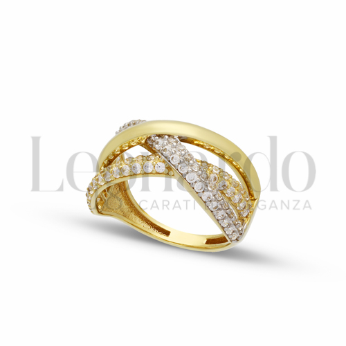 Anelli Anello da Donna in Oro 18 Carati Misura anello: 17 Finitura o soggetti: Lucida 3,4g