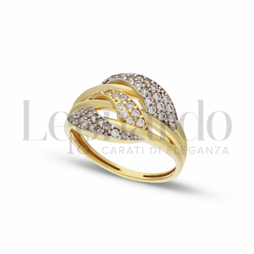 Anelli Anello Fantasia da Donna in Oro 18 Carati Misura anello: 13 Finitura o soggetti: Lucida 2,8g