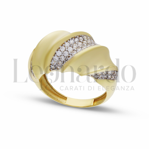 Anelli Anello da Donna in Oro 18 Carati Misura anello: Finitura o soggetti: Lucida 5g