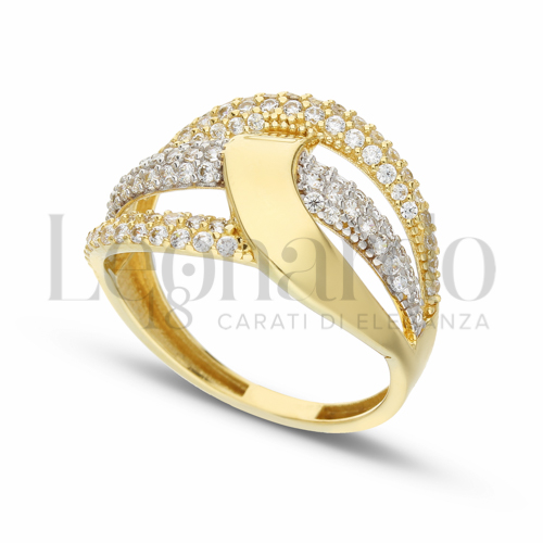 Anelli Anello da Donna in Oro 18 Carati Misura anello: 19 3,3g