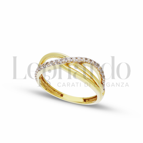Anelli Anello da Donna in Oro 18 Carati Misura anello: 17 Finitura o soggetti: Lucida 1,8g