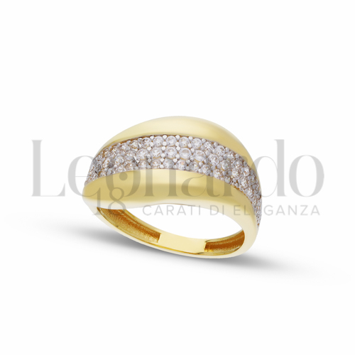 Anelli Anello da Donna in Oro 18 Carati Misura anello: 14 Finitura o soggetti: Lucida 3,1g