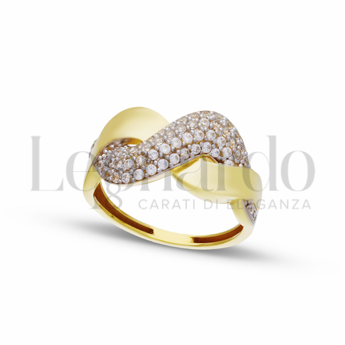 Anelli Anello da Donna in Oro 18 Carati Misura anello: 14 Finitura o soggetti: Lucida 3g