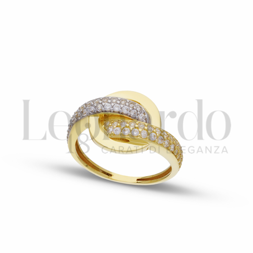 Anelli Anello Pavettato da Donna in Oro 18 Carati Misura anello: 12 Finitura o soggetti: Lucida 2,3g