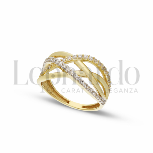 Anelli Anello da Donna in Oro 18 Carati Misura anello: 10 Finitura o soggetti: Lucida 2,5g