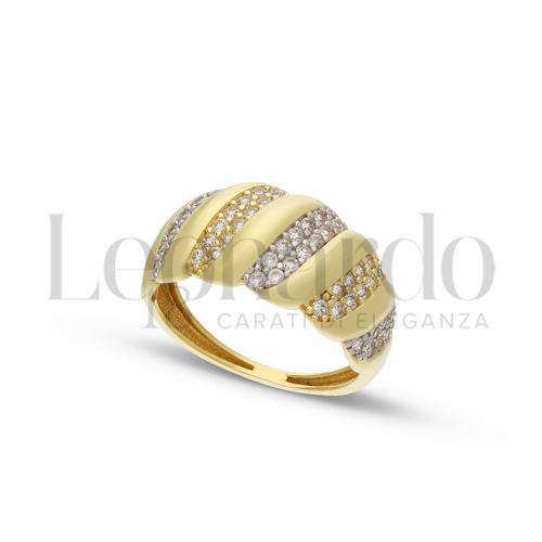 Anelli Anello da Donna in Oro 18 Carati Misura anello: Finitura o soggetti: Lucida 3g