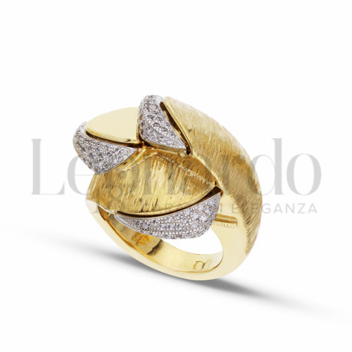 con Zircone bianco in Oro Giallo e Oro Bianco da 7gr.