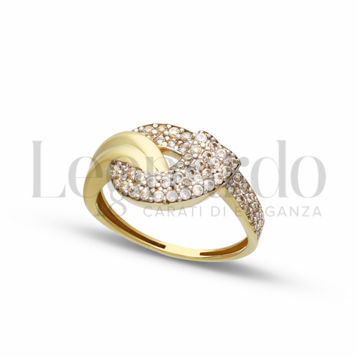 Anelli Anello da Donna in Oro 18 Carati Misura anello: 14 Finitura o soggetti: Lucida 2,3g