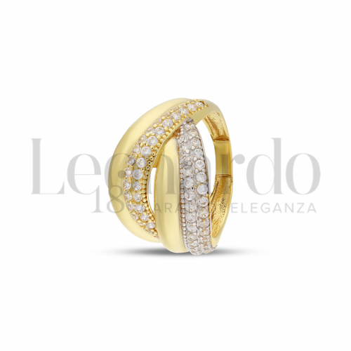 Anelli Anello Pavettato da Donna in Oro 18 Carati Misura anello: 20 Finitura o soggetti: Lucida 3,7g