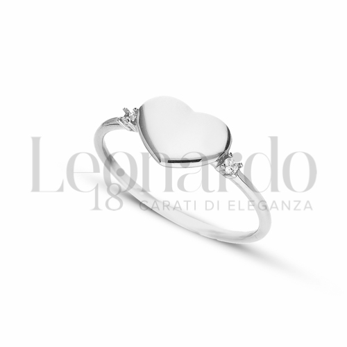 con Zircone bianco in Oro Bianco da 1,9gr.