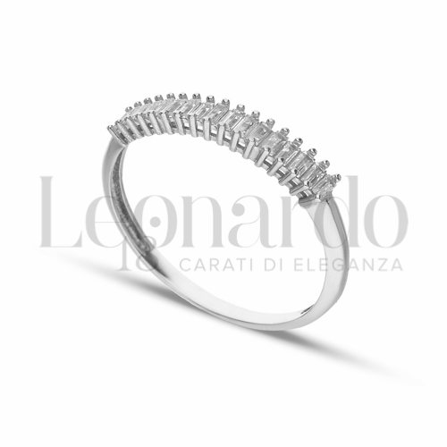 con Zircone bianco in Oro Bianco da 1,3gr.