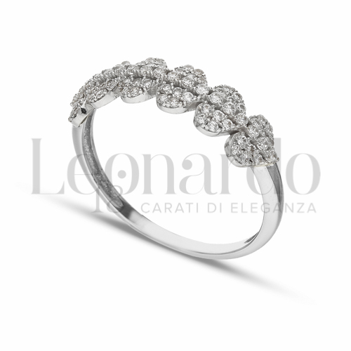 con Zircone bianco in Oro Bianco da 1,9gr.