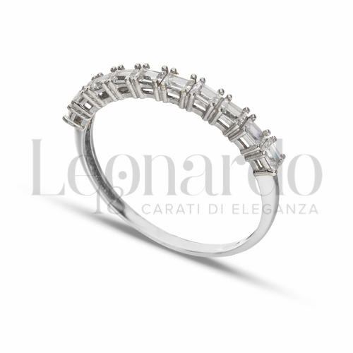 con Zircone bianco in Oro Bianco da 1,2gr.